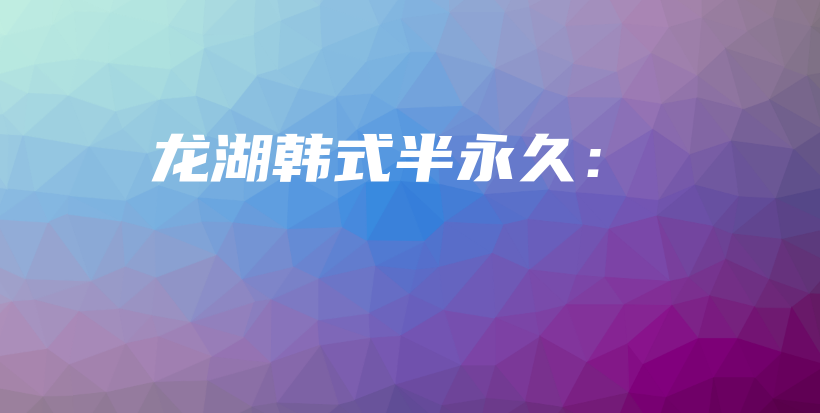 龙湖韩式半永久：插图