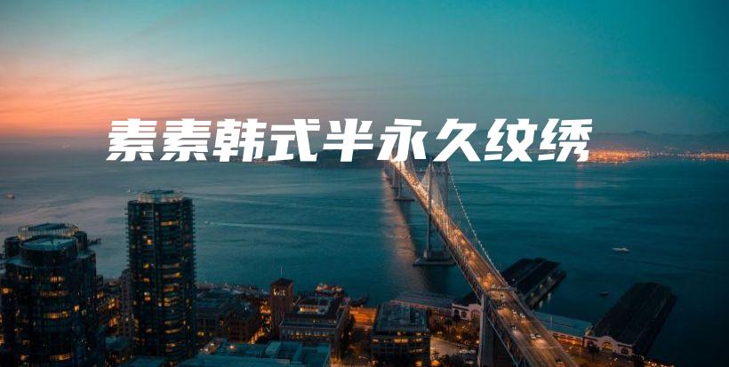 素素韩式半永久纹绣插图