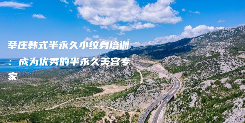 莘庄韩式半永久小纹身培训：成为优秀的半永久美容专家插图