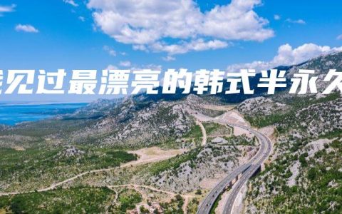 我见过最漂亮的韩式半永久