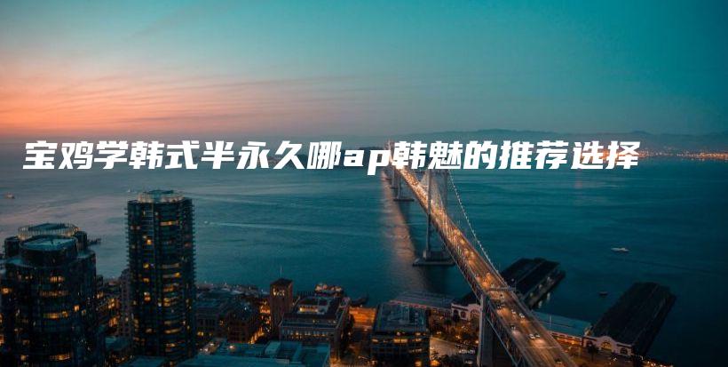 宝鸡学韩式半永久哪ap韩魅的推荐选择插图