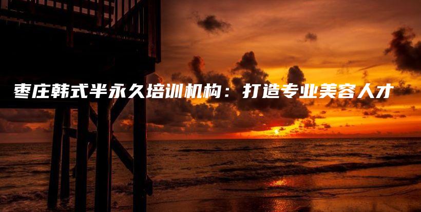 枣庄韩式半永久培训机构：打造专业美容人才插图