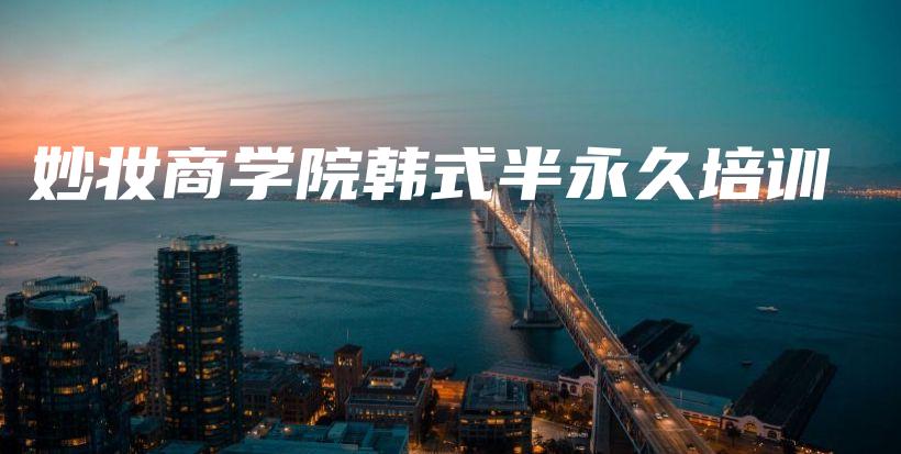 妙妆商学院韩式半永久培训插图