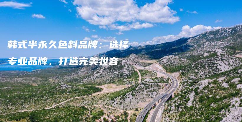 韩式半永久色料品牌：选择专业品牌，打造完美妆容插图