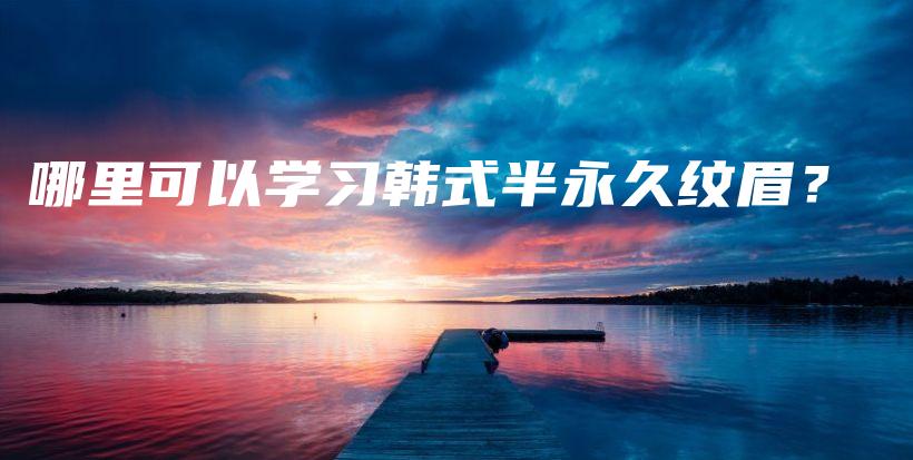 哪里可以学习韩式半永久纹眉？插图