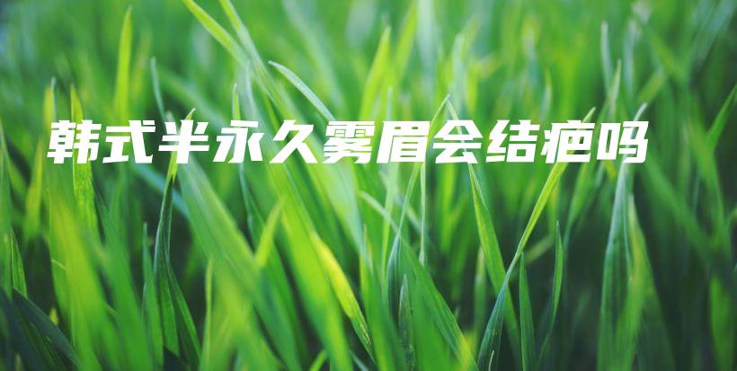 韩式半永久雾眉会结疤吗插图