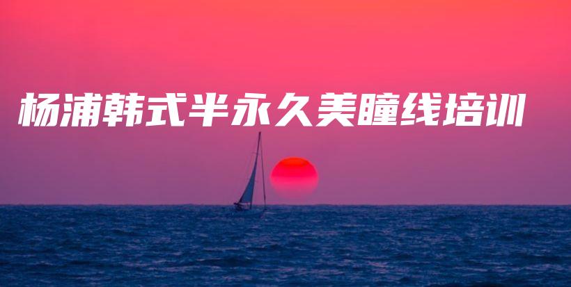 杨浦韩式半永久美瞳线培训插图