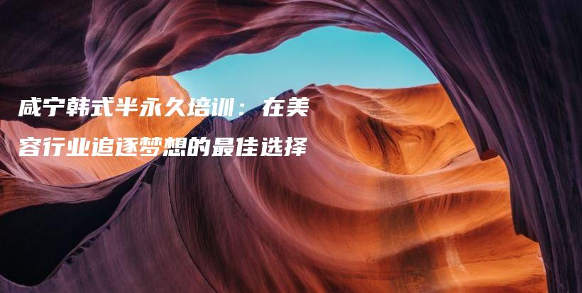 咸宁韩式半永久培训：在美容行业追逐梦想的最佳选择插图