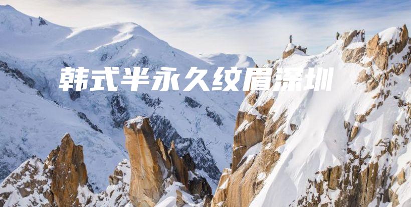 韩式半永久纹眉深圳插图