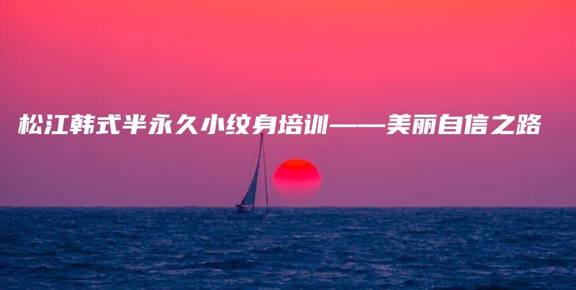 松江韩式半永久小纹身培训——美丽自信之路插图
