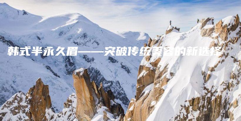 韩式半永久眉——突破传统美容的新选择插图