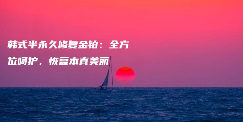 韩式半永久修复金铂：全方位呵护，恢复本真美丽插图