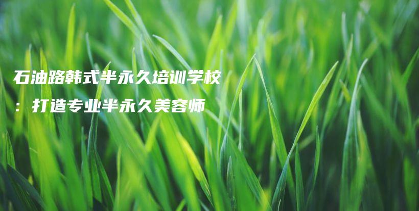 石油路韩式半永久培训学校：打造专业半永久美容师插图