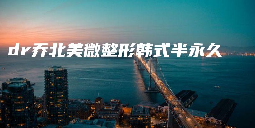 dr乔北美微整形韩式半永久插图