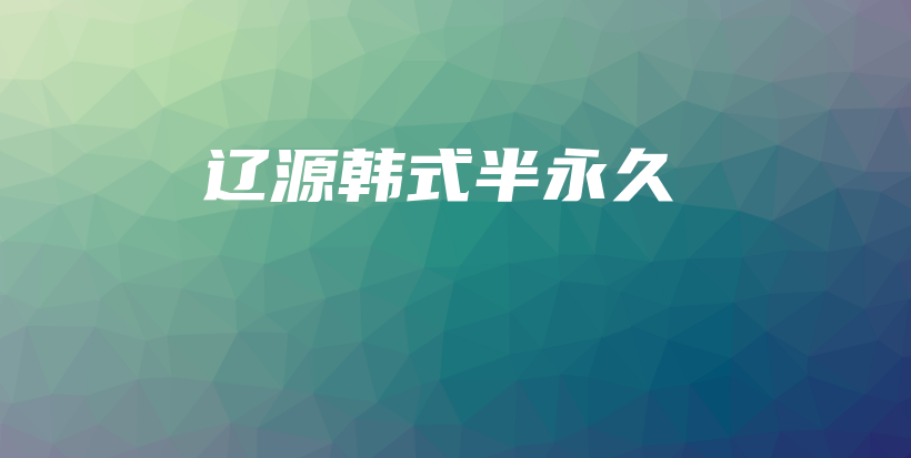 辽源韩式半永久插图
