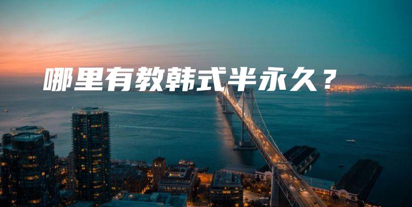 哪里有教韩式半永久？插图