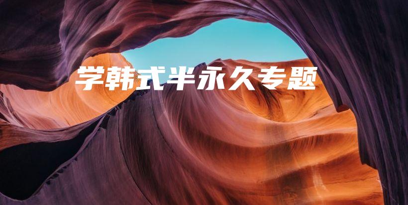 学韩式半永久专题插图