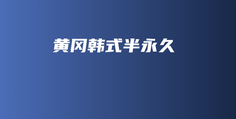 黄冈韩式半永久插图