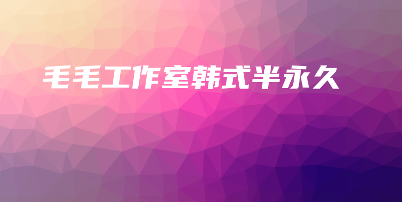 毛毛工作室韩式半永久插图