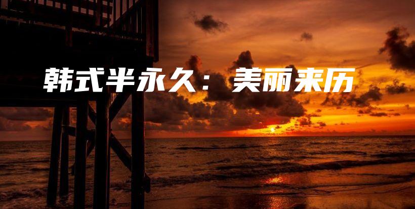 韩式半永久：美丽来历插图
