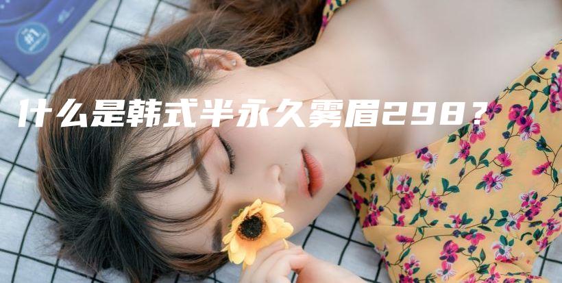 什么是韩式半永久雾眉298？插图