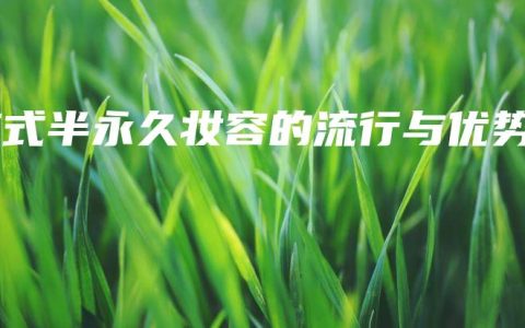 韩式半永久妆容的流行与优势