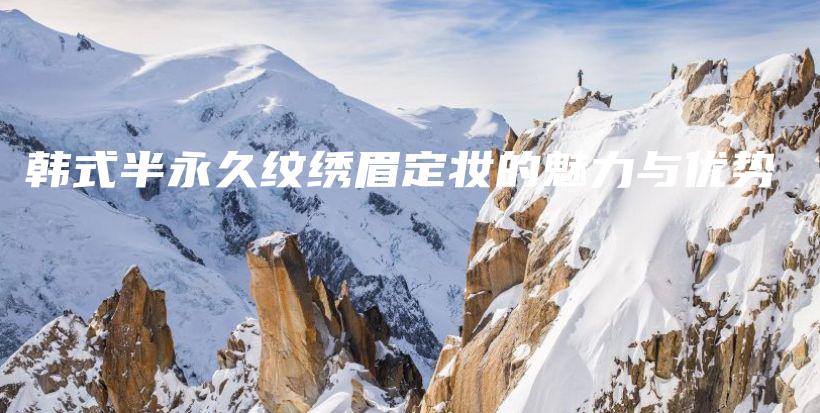 韩式半永久纹绣眉定妆的魅力与优势插图