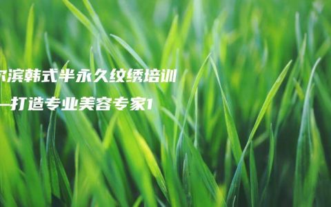 哈尔滨韩式半永久纹绣培训——打造专业美容专家1
