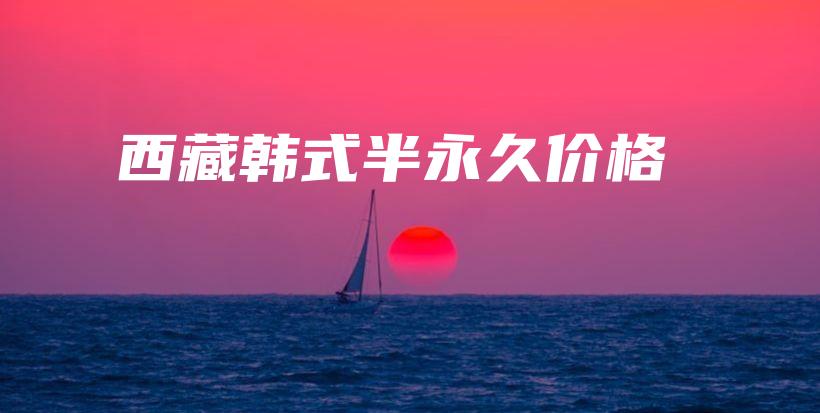 西藏韩式半永久价格插图