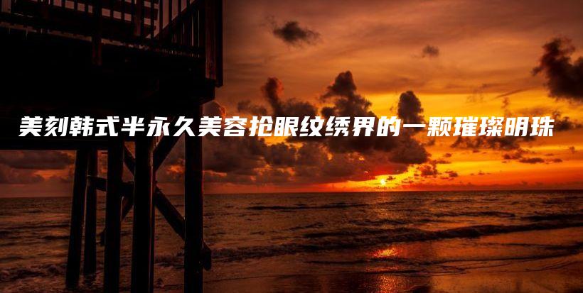 美刻韩式半永久美容抢眼纹绣界的一颗璀璨明珠插图