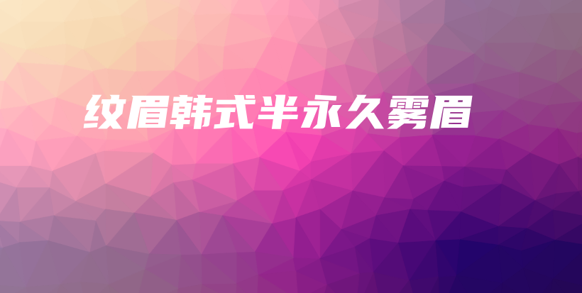 纹眉韩式半永久雾眉插图