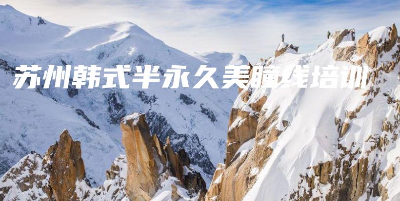 苏州韩式半永久美瞳线培训插图