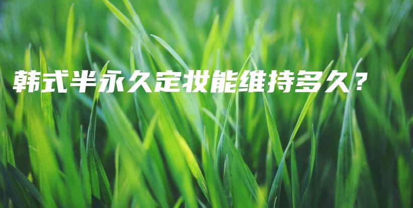 韩式半永久定妆能维持多久？插图