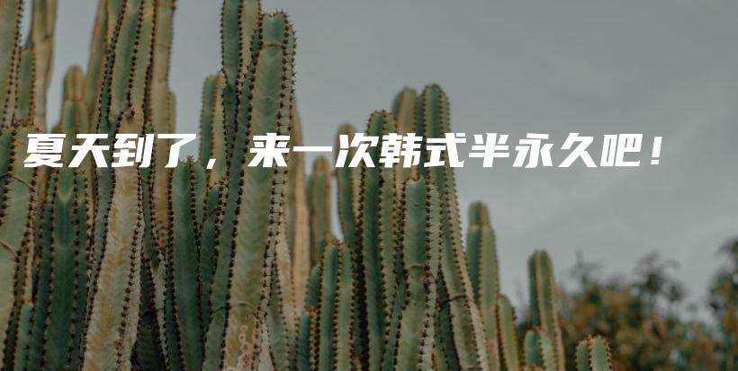 夏天到了，来一次韩式半永久吧！插图