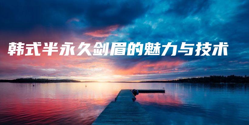 韩式半永久剑眉的魅力与技术插图