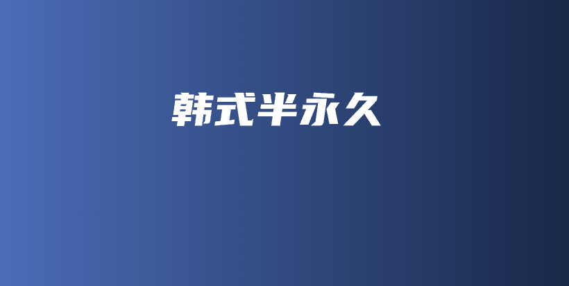 韩式半永久插图