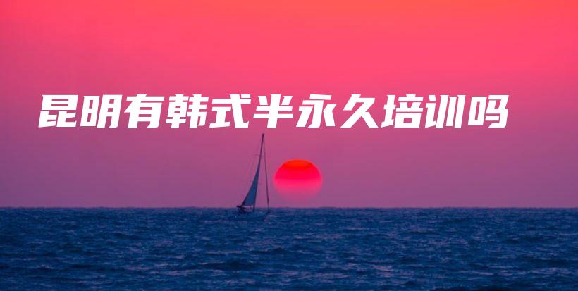 昆明有韩式半永久培训吗插图