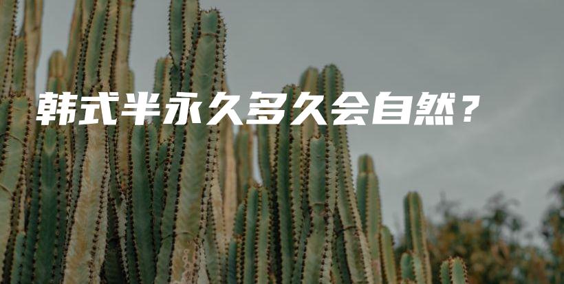韩式半永久多久会自然？插图