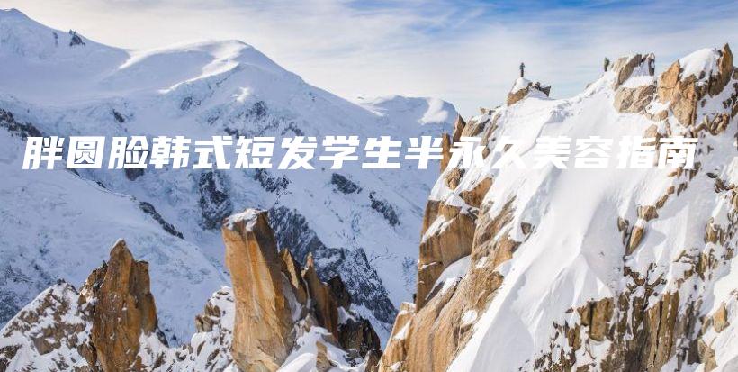 胖圆脸韩式短发学生半永久美容指南插图