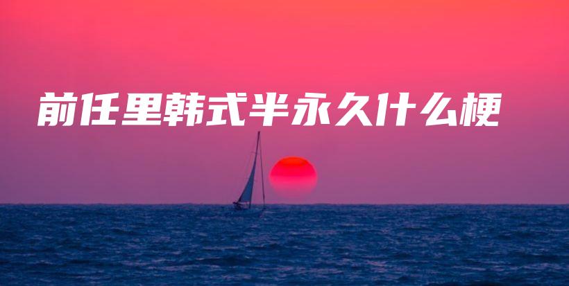 前任里韩式半永久什么梗插图