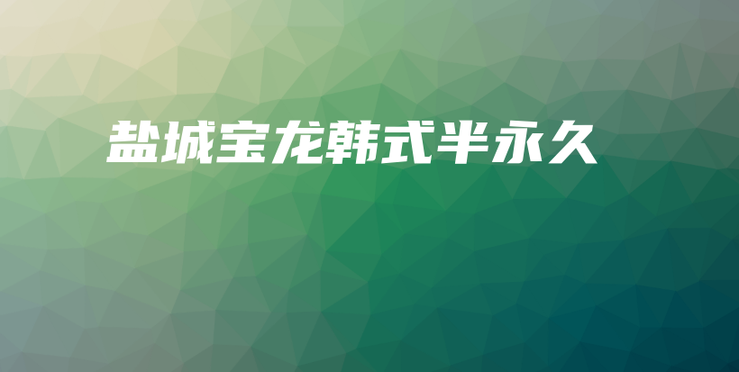 盐城宝龙韩式半永久插图