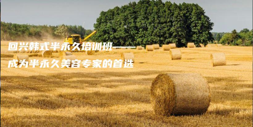 回兴韩式半永久培训班——成为半永久美容专家的首选插图